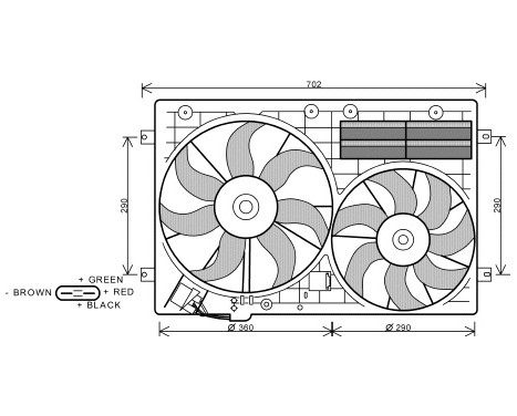 Fan, radiator 5894749 International Radiators, Image 2