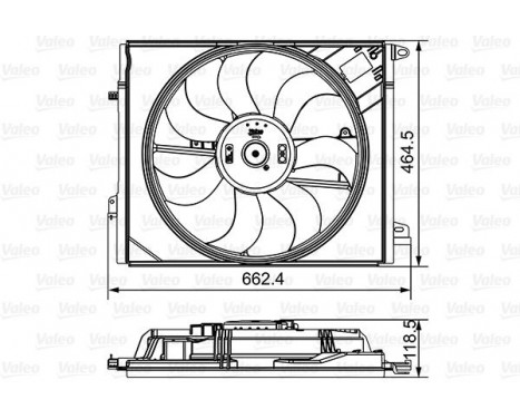 Fan, radiator 696881 Valeo, Image 2