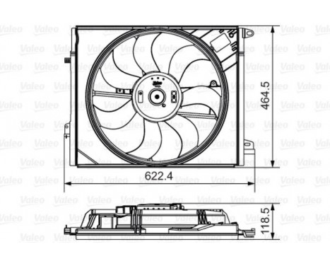 Fan, radiator 696882 Valeo, Image 2