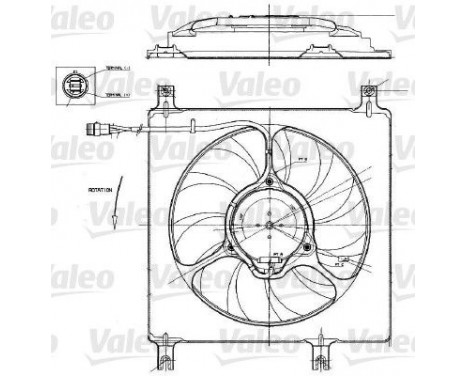 Fan, radiator 698552 Valeo, Image 2