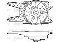 Fan, radiator 698562 Valeo