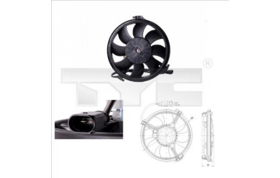 Fan, radiator 802-0002 TYC