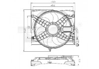 Fan, radiator 803-0011 TYC