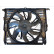 Fan, radiator 803-0024 TYC, Thumbnail 2