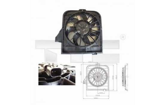 Fan, radiator 804-0003 TYC