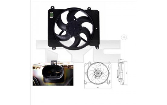 Fan, radiator 809-0014 TYC