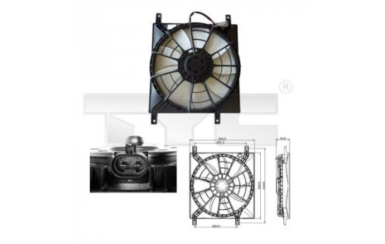 Fan, radiator 809-0015 TYC