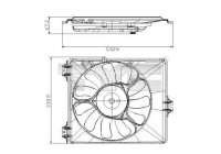 Fan, radiator 809-0017 TYC