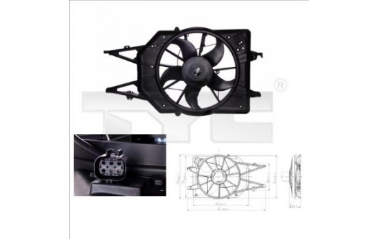 Fan, radiator 810-0015 TYC