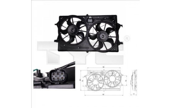 Fan, radiator 810-0019 TYC