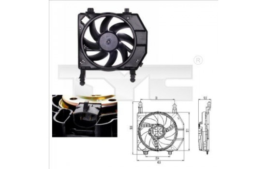 Fan, radiator 810-0022 TYC