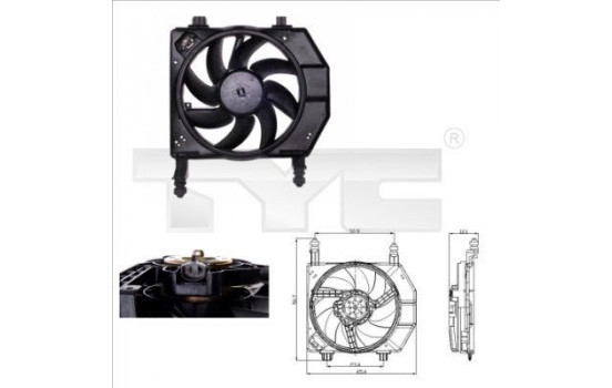 Fan, radiator 810-0029 TYC