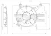 Fan, radiator 810-0043 TYC