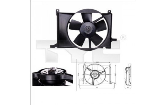 Fan, radiator 825-0002 TYC