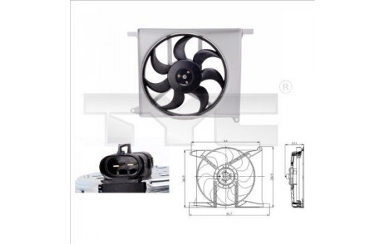 Fan, radiator 825-0003 TYC