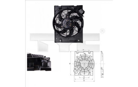 Fan, radiator 825-0014 TYC