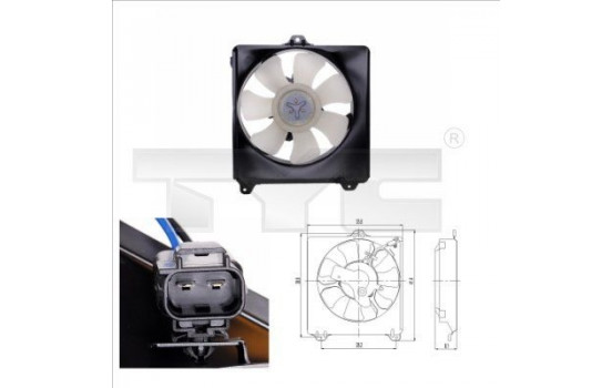 Fan, radiator 836-0007 TYC