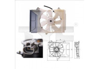 Fan, radiator 836-0015 TYC