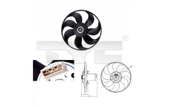 Fan, radiator 837-0013 TYC