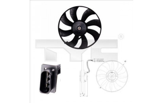 Fan, radiator 837-0021 TYC