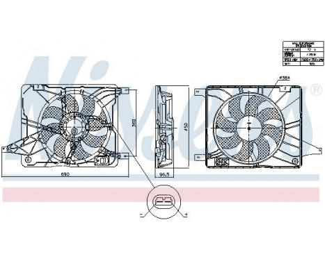Fan, radiator 850017 Nissens, Image 6