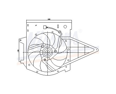 Fan, radiator 85003 Nissens, Image 6