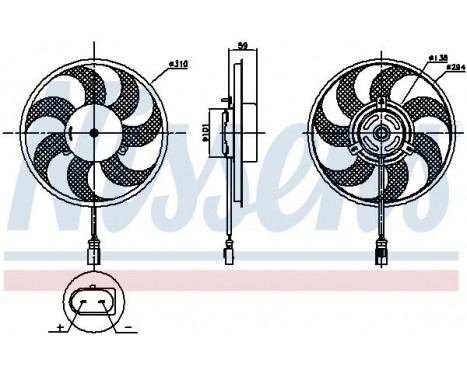 Fan, radiator 850030 Nissens, Image 6