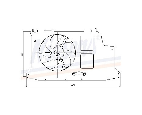 Fan, radiator 85007 Nissens, Image 6