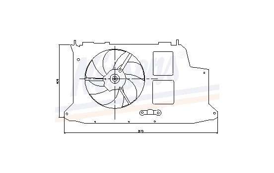 Fan, radiator 85007 Nissens, Image 6