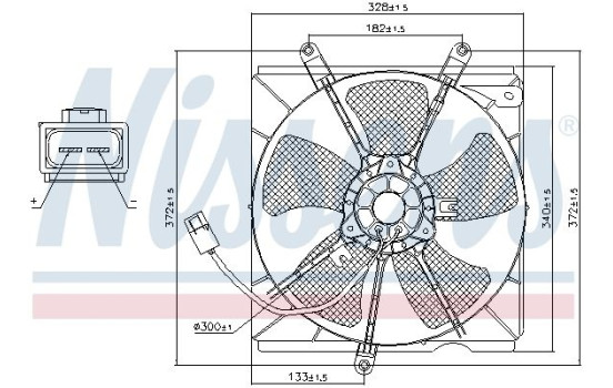 Fan, radiator 85012 Nissens, Image 7