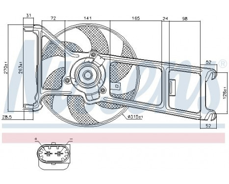 Fan, radiator 85023 Nissens, Image 7