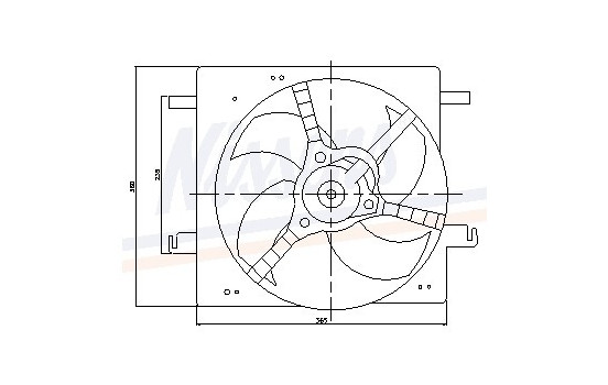 Fan, radiator 85027 Nissens, Image 6
