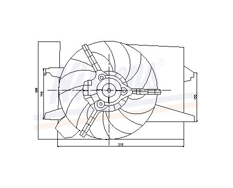 Fan, radiator 85030 Nissens, Image 5