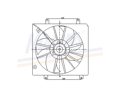 Fan, radiator 85046 Nissens, Image 6