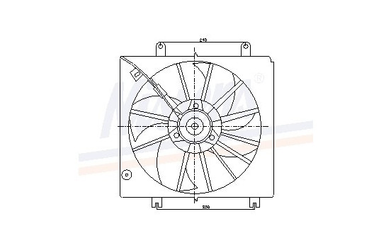 Fan, radiator 85046 Nissens, Image 6