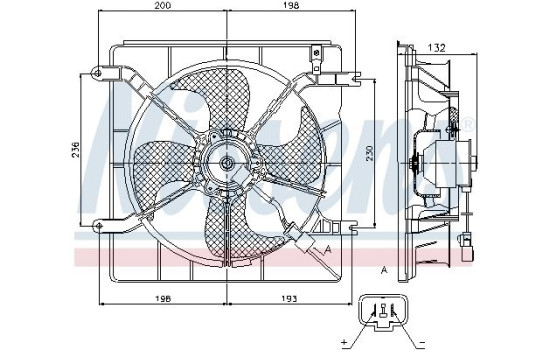 Fan, radiator 85046 Nissens, Image 7