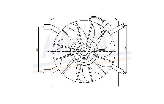 Fan, radiator 85048 Nissens, Image 6