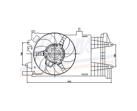 Fan, radiator 85052 Nissens, Image 6