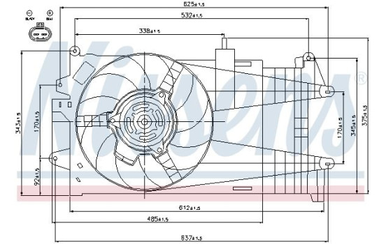 Fan, radiator 85052 Nissens, Image 7