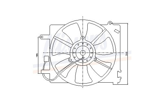 Fan, radiator 85061 Nissens