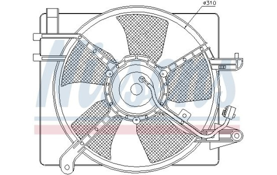 Fan, radiator 85061 Nissens, Image 2