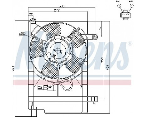 Fan, radiator 85062 Nissens, Image 7