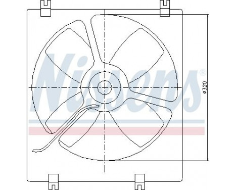 Fan, radiator 85070 Nissens, Image 2