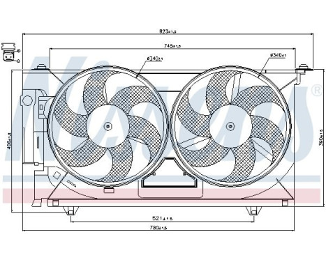 Fan, radiator 85074 Nissens, Image 7