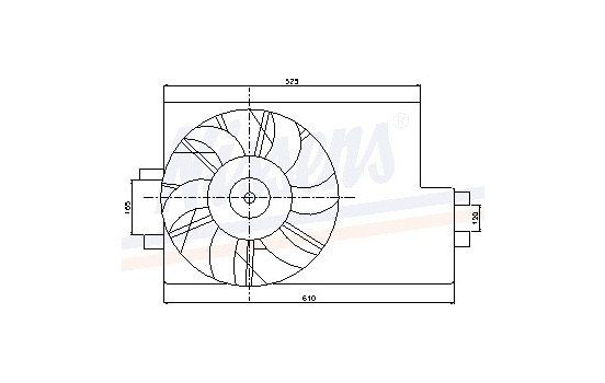 Fan, radiator 85078 Nissens, Image 3