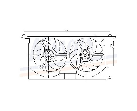 Fan, radiator 85083 Nissens, Image 6