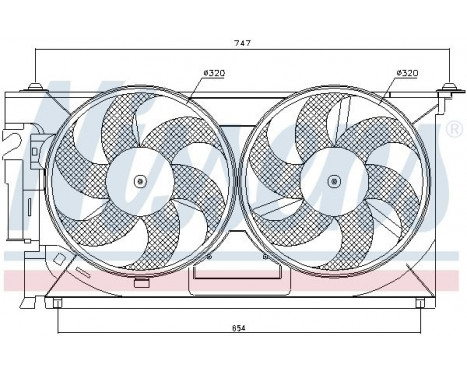 Fan, radiator 85083 Nissens, Image 7