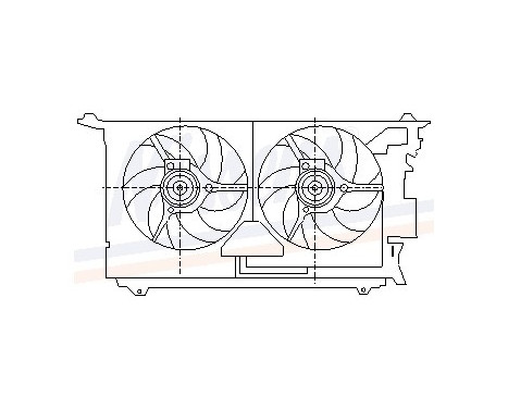 Fan, radiator 85084 Nissens
