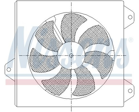 Fan, radiator 85099 Nissens, Image 2