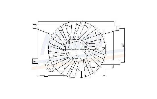 Fan, radiator 85106 Nissens